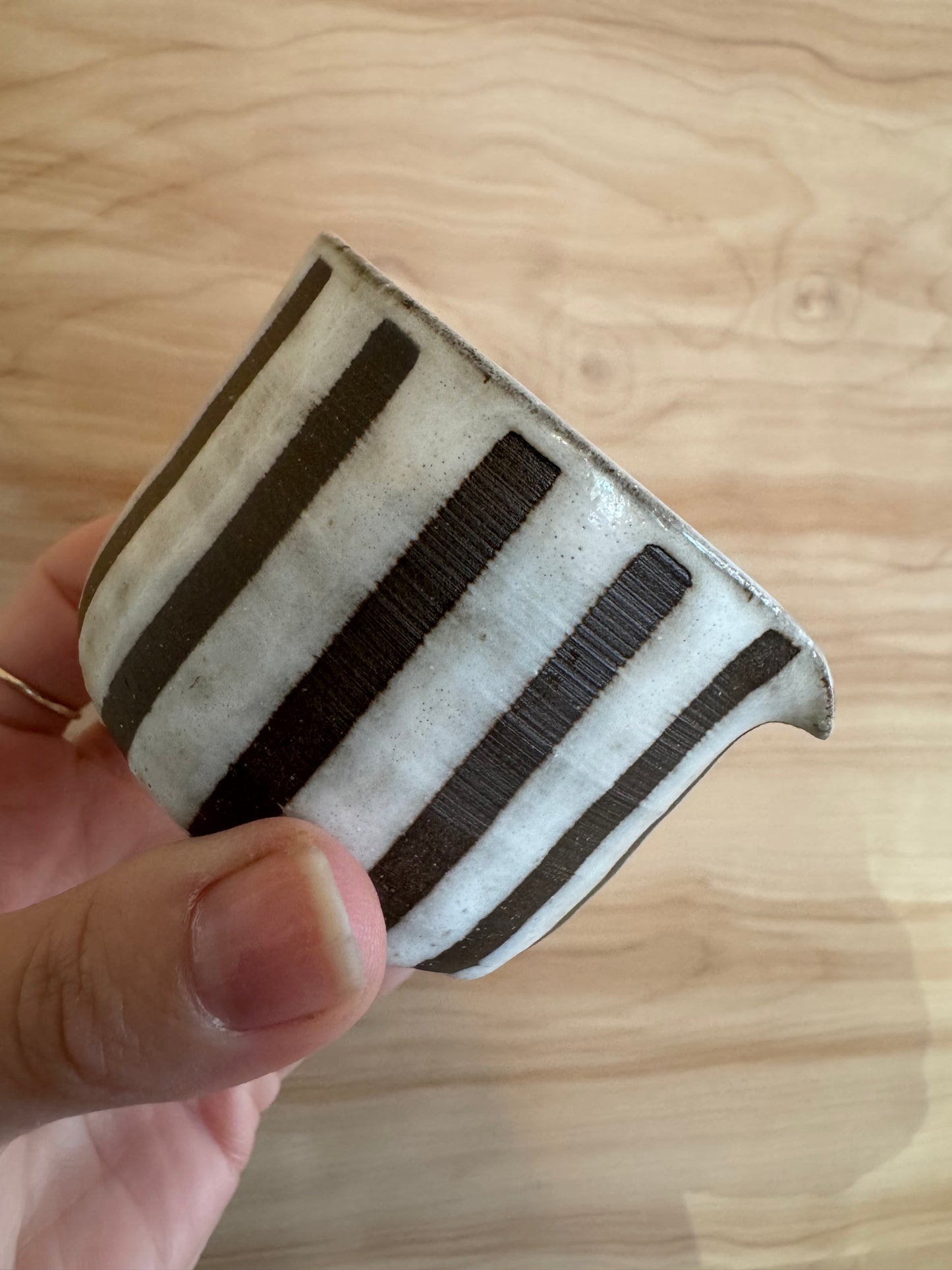 Espresso Pitcher in Black Stripe