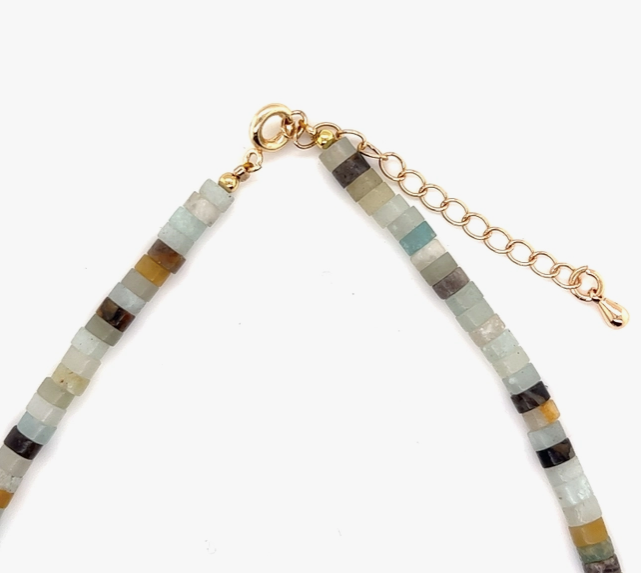 Amazonite Gemstone Choker Necklace