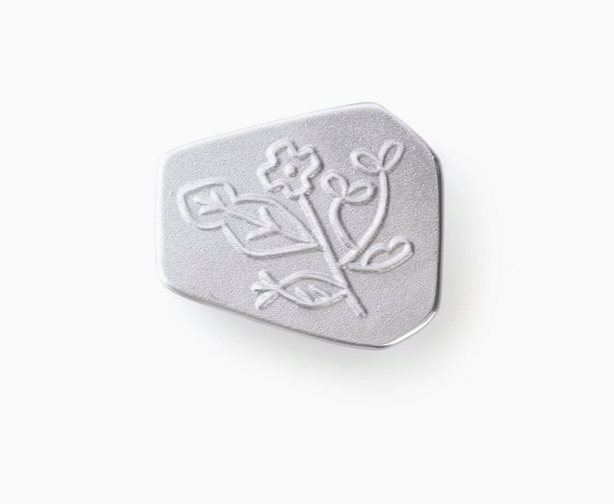 Japanese Lidded Metal Box, Flower