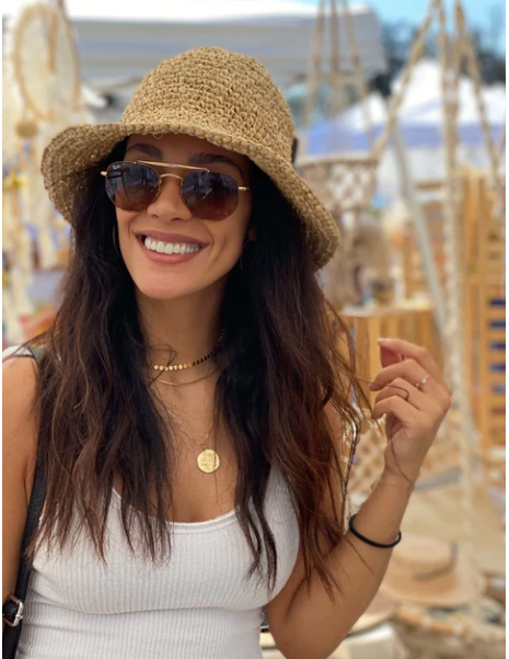 Hyacinth Straw Bucket Hat