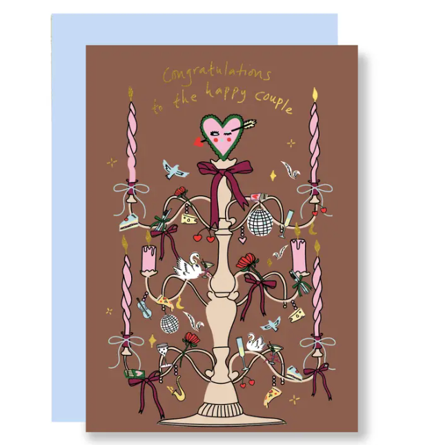 Wedding Candelabra Card