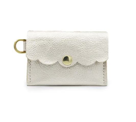 Dot Wallet in Champagne Leather