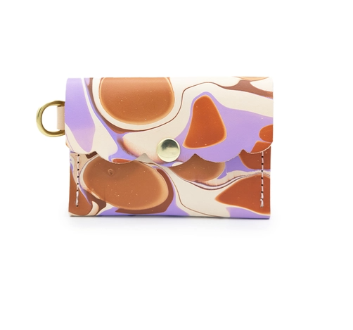 Dot Wallet in Marbled Puple Haze