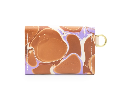 Dot Wallet in Marbled Puple Haze