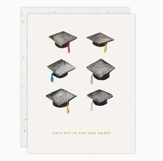 Hats Off Graduation Card