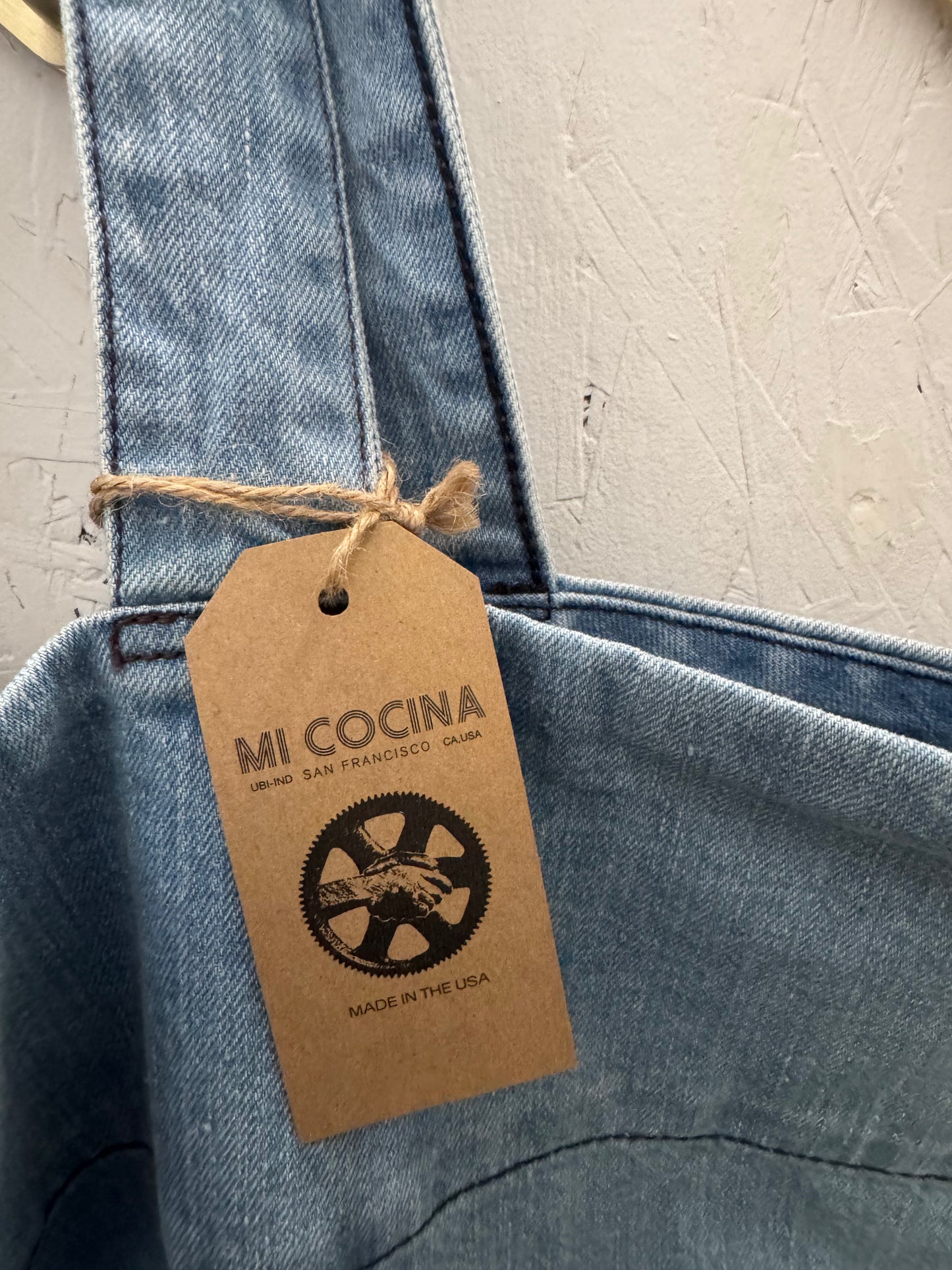 Denim Tote Bag in Light Vintage Wash