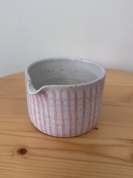 Espresso Pitcher in Pink Stripe