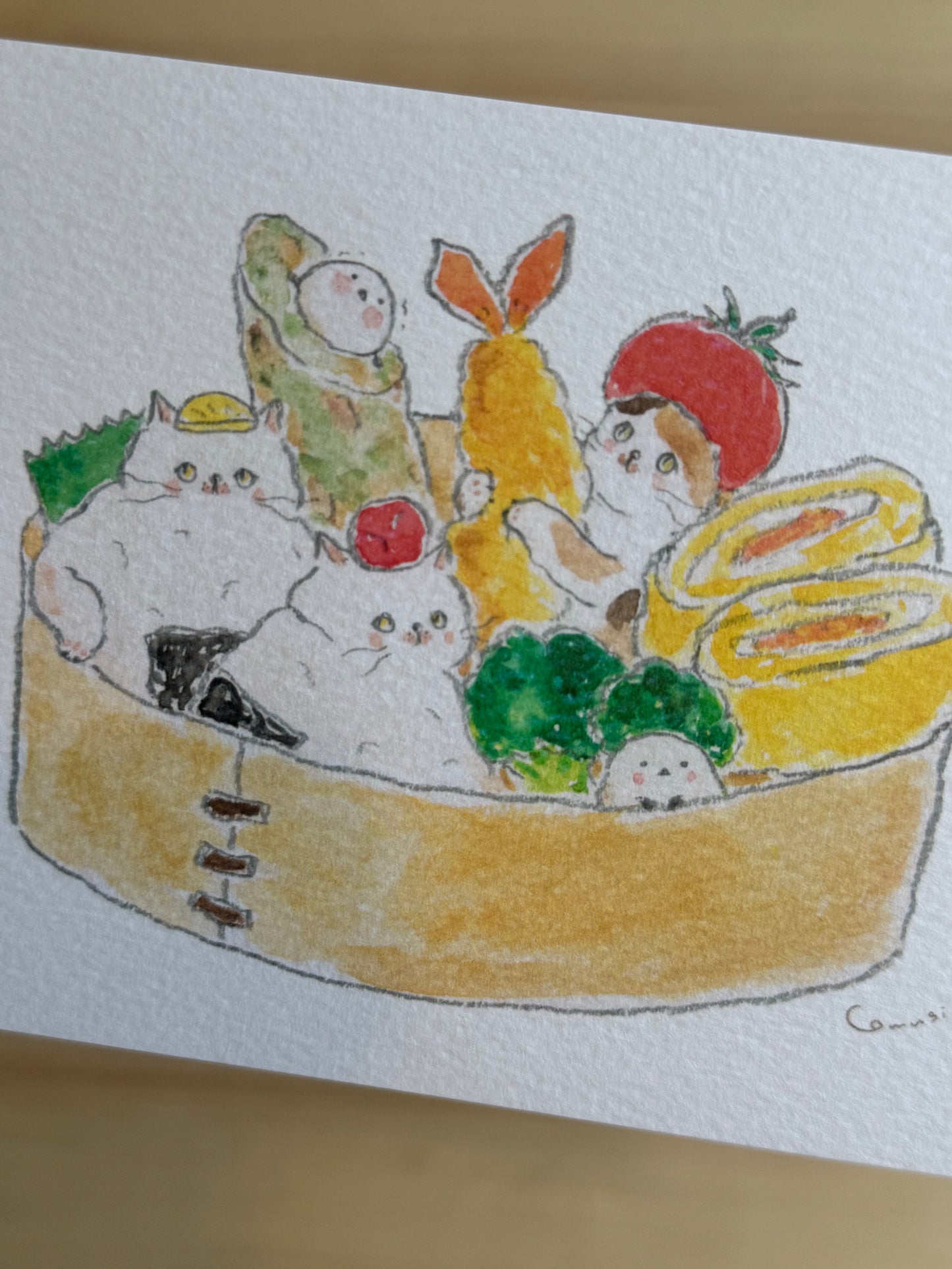 Bento Cats Post Card