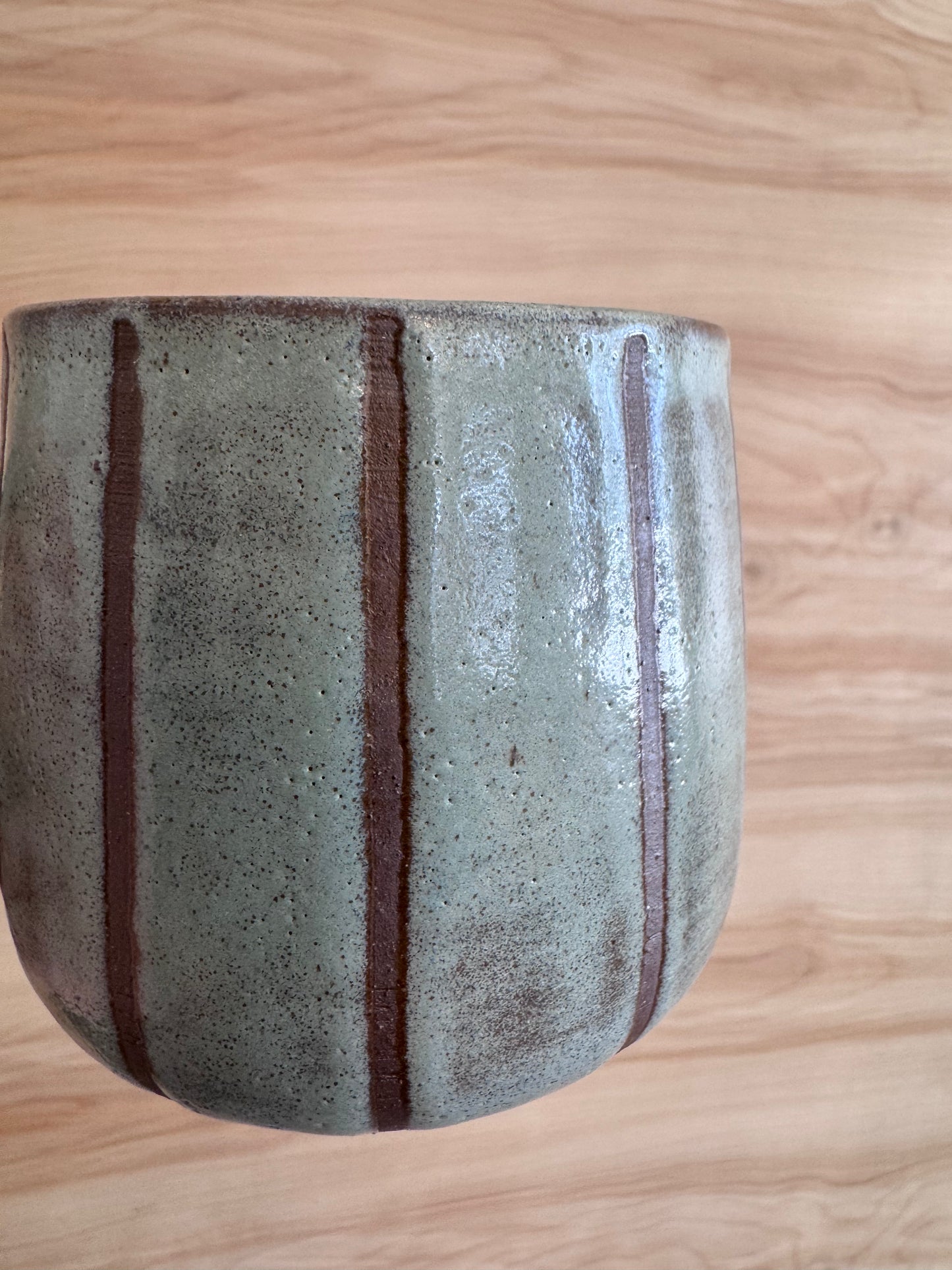 Circle Handle Mug in Seafoam