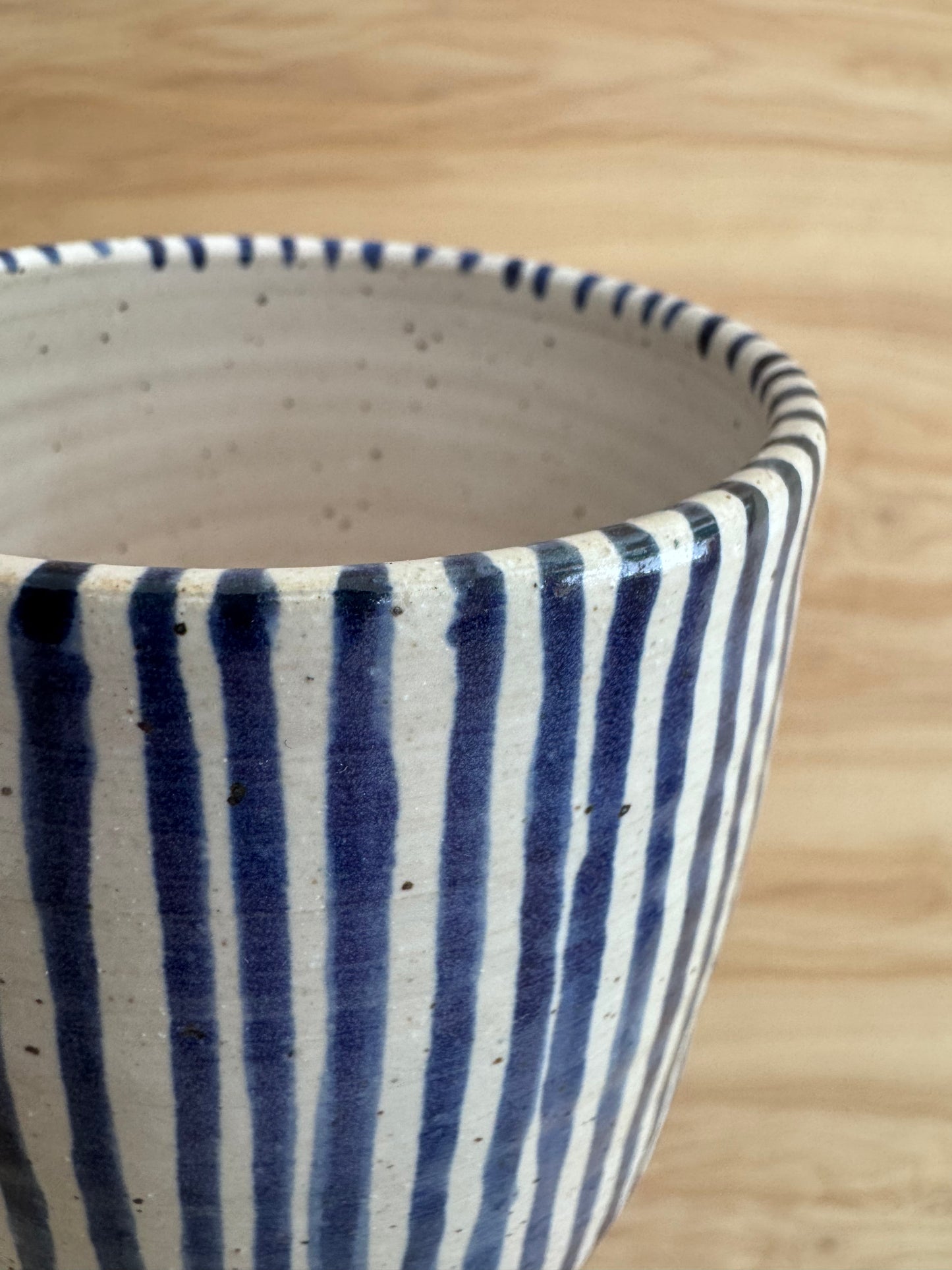 Blue Striped Tumbler