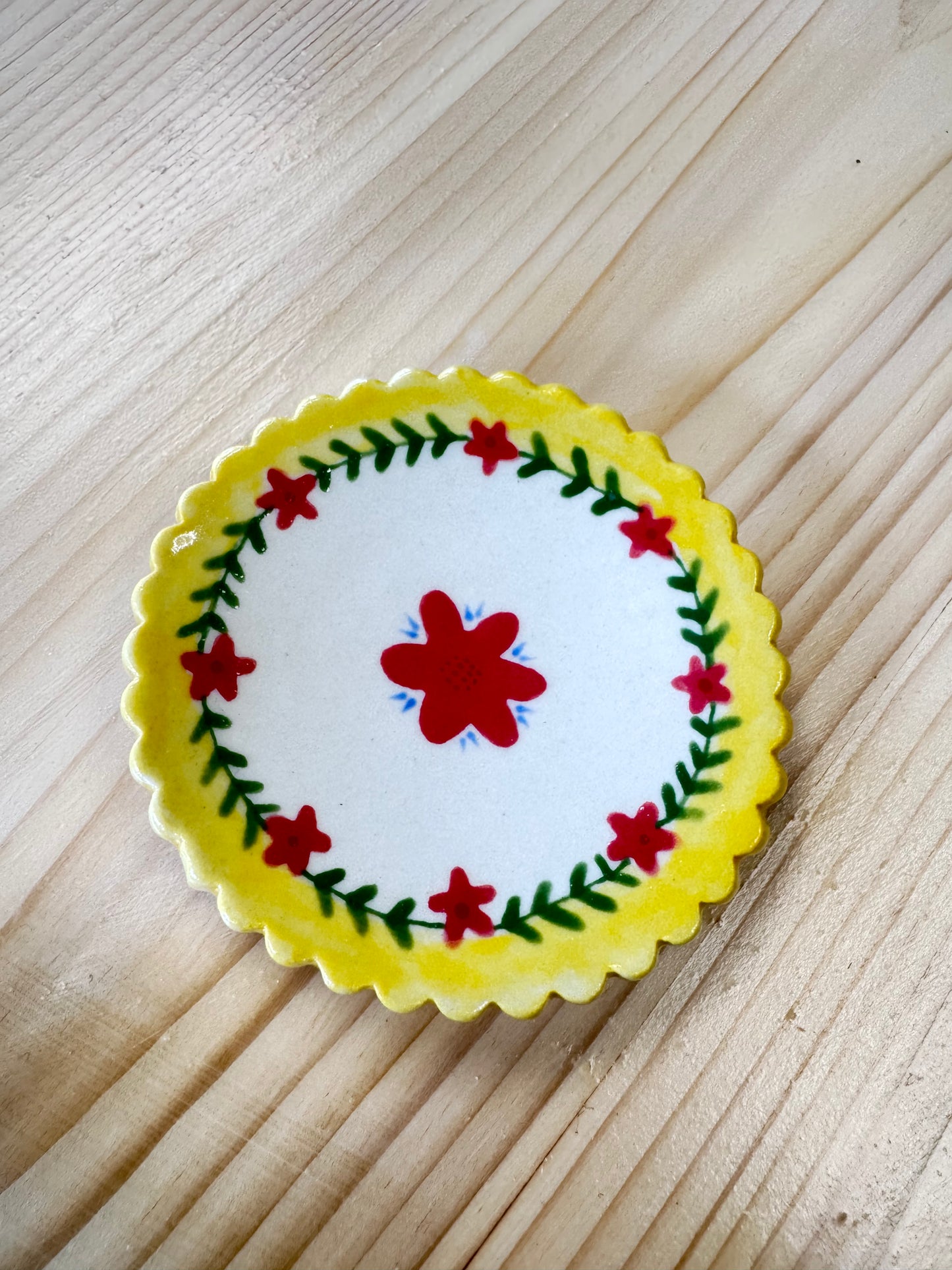Floral Trinket Dish