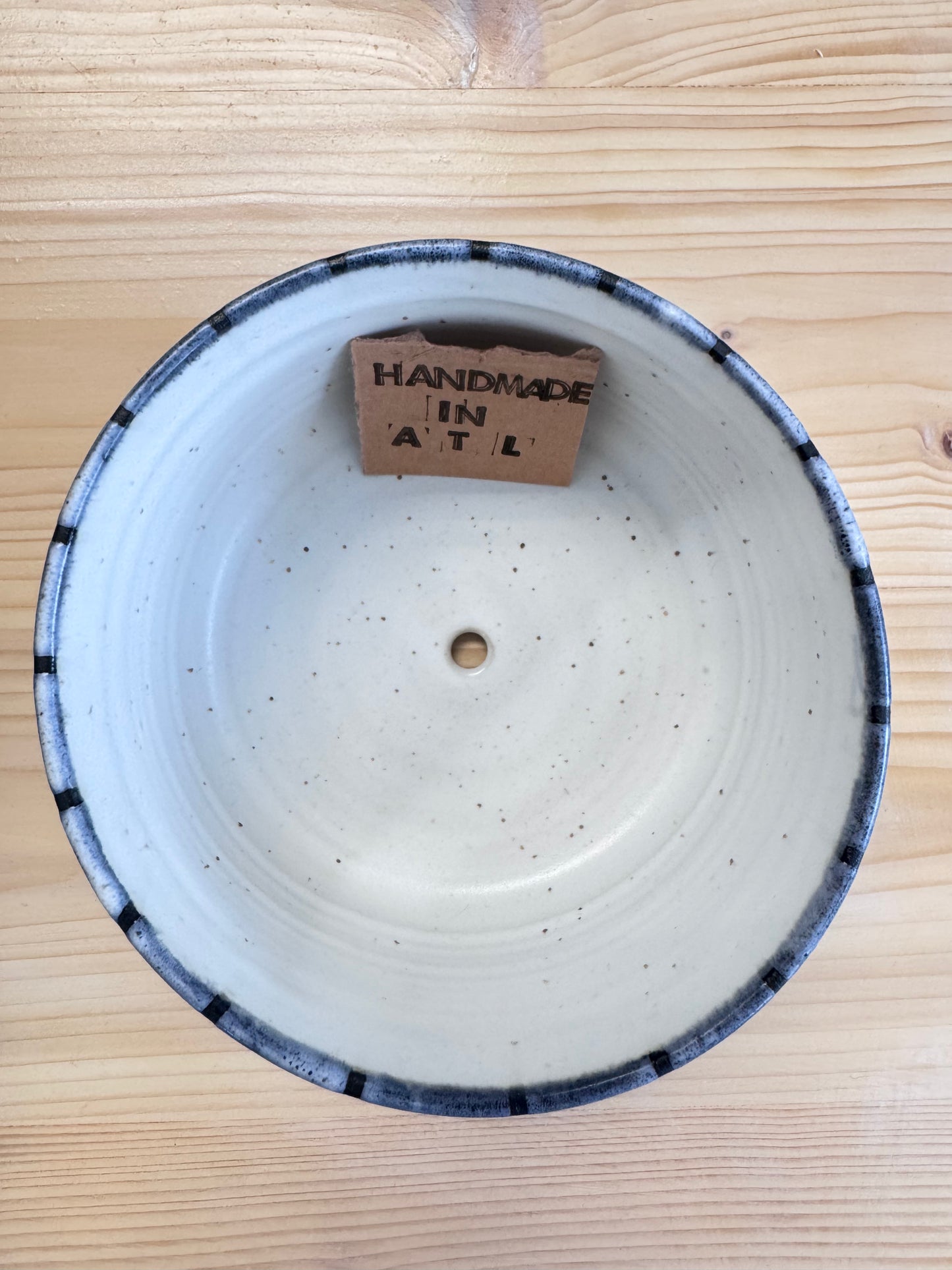 Wabi Sabi Grid Ceramic Planter