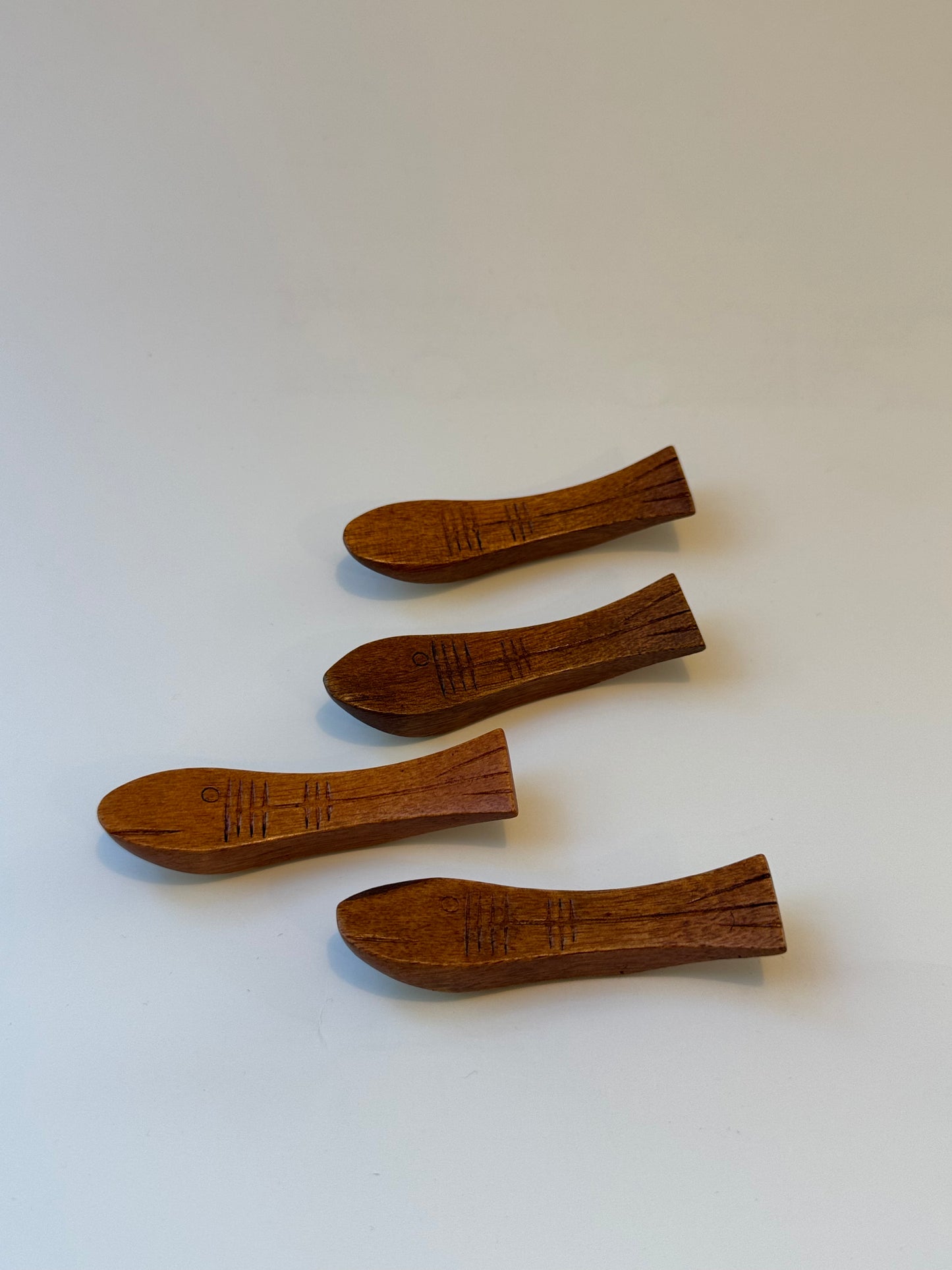 Wooden Fish Chopstick Rests