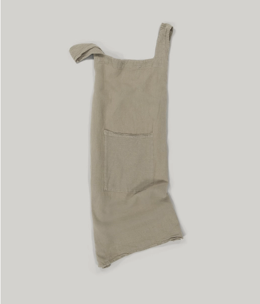 Japanese Raw Linen Apron, Multi