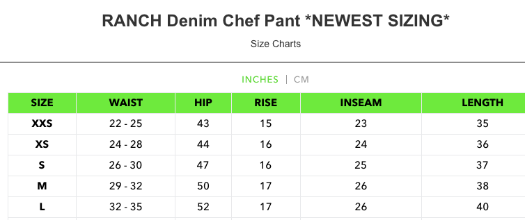 Chef Pant in Ranch Denim