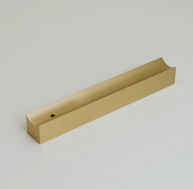 Minimal Linear Brass Incense Holder