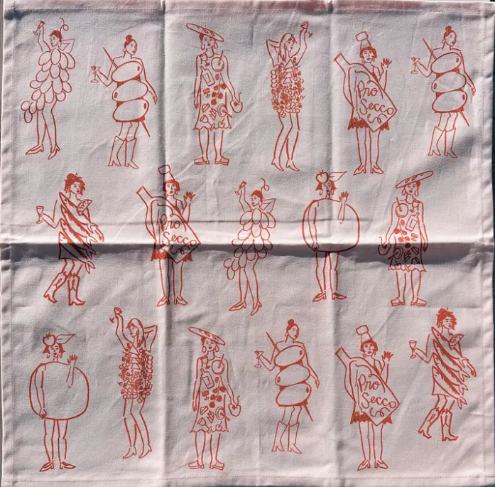 Dinner Girls Tea Towel