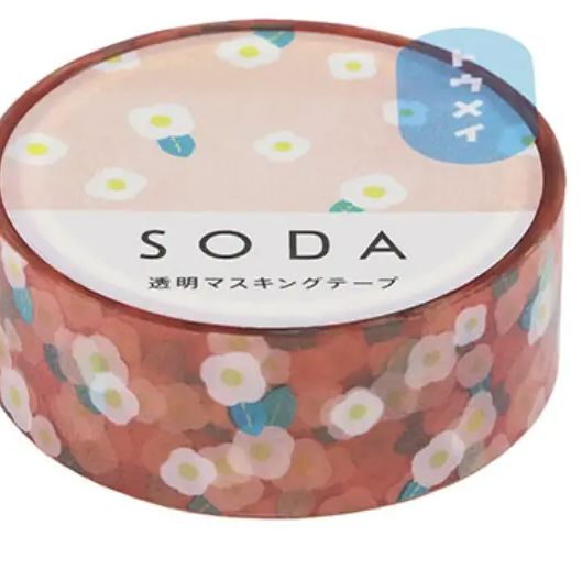 Transparent Masking Tape in Uraraka Flowers