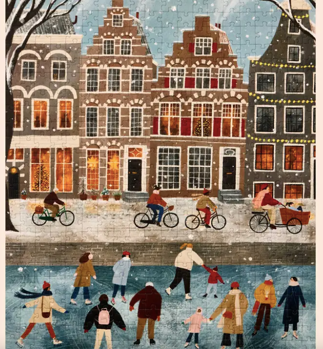 'Snow Day in Amsterdam' 500 Piece Puzzle