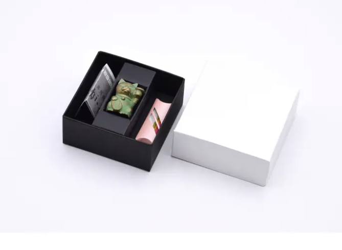 Solid Brass Maneki Neko Incense Holder