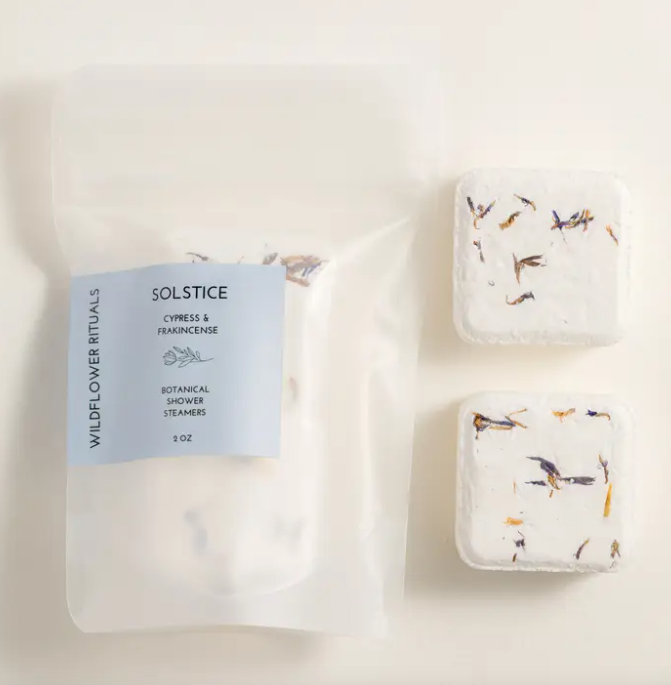 Solstice Shower Steamers in Cypress Frankincense