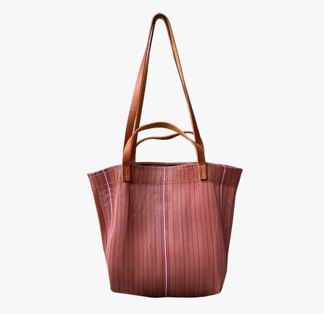 Mini Assam Market Tote, Rust