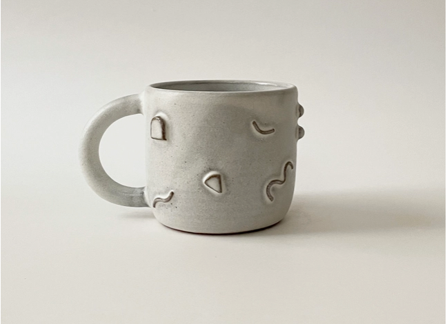 One of A Kind Handmade Ceramic Doodle Mug - No.1