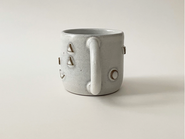 One of A Kind Handmade Ceramic Doodle Mug - No.4