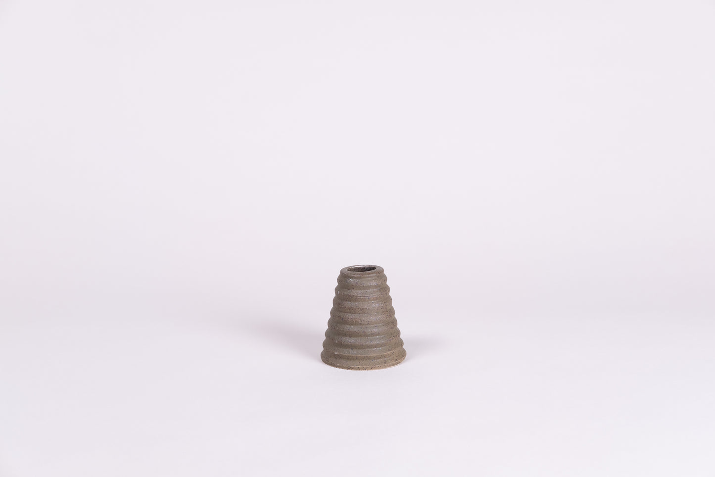 Ceramic Taper Candle Holder in Olive