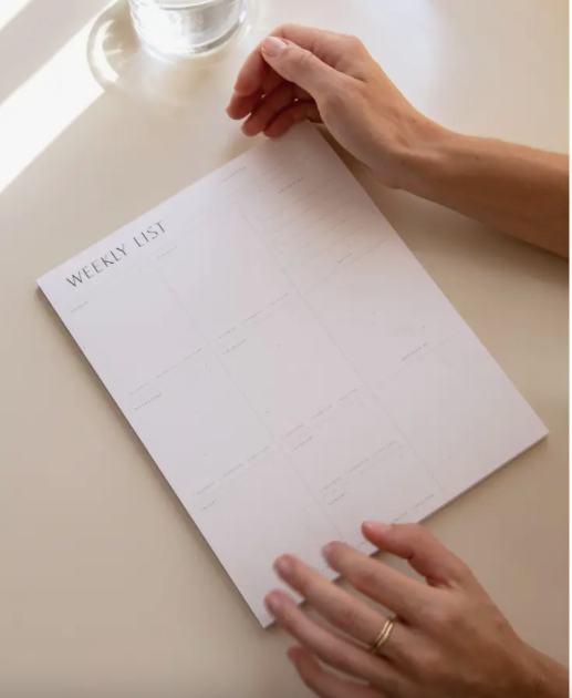 Weekly List Pad