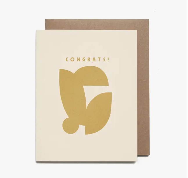Congrats Abstract Shapes Card