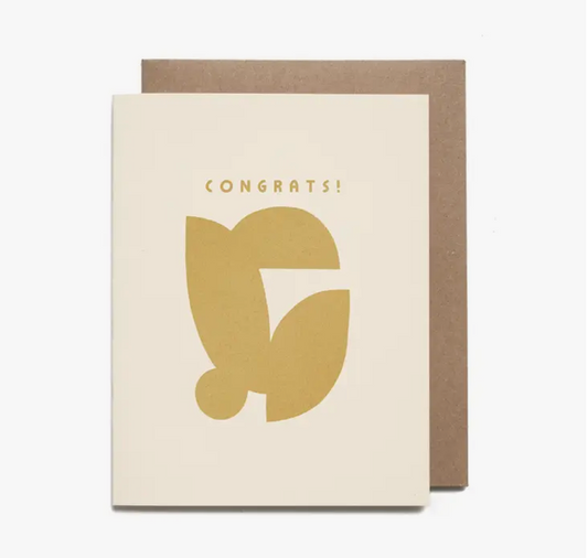 Congrats Abstract Shapes Card