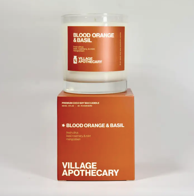 Blood Orange & Basil Candle
