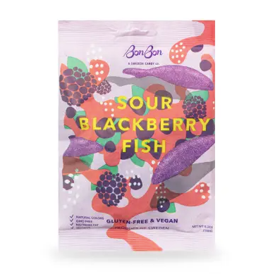 Sour Blackberry Swedish Fish