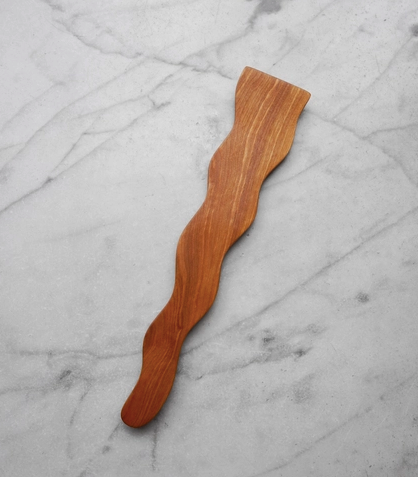 Wavy Spatula, Cherry Wood