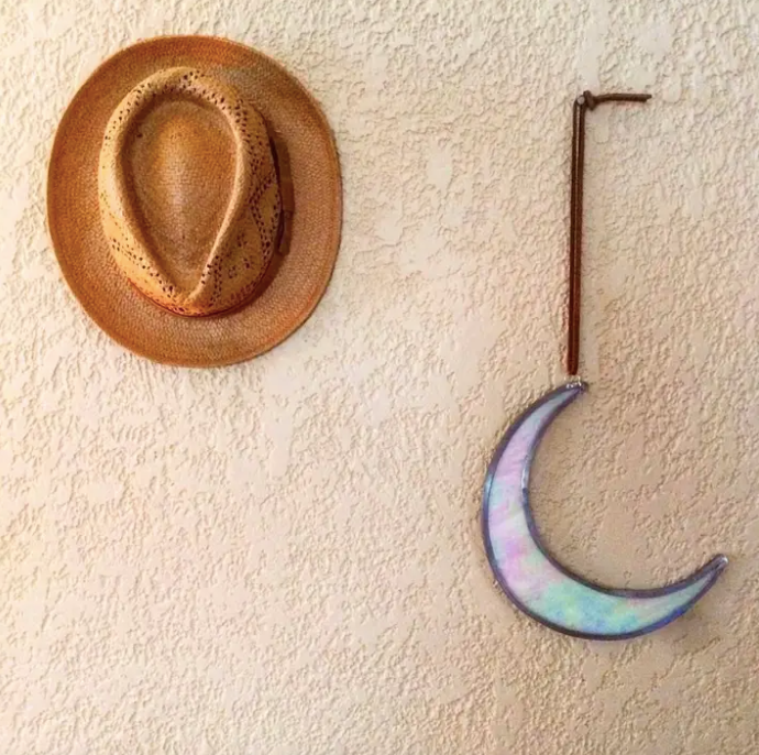Stained Glass Crescent Moon