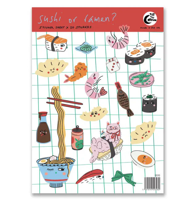 Sushi or Ramen? Sticker Sheet
