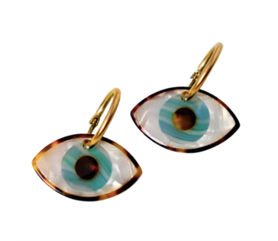 Evil Eye Hoop Earrings