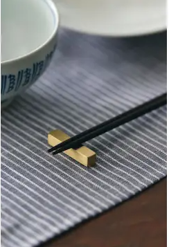 Brass Chopstick Rest- Square
