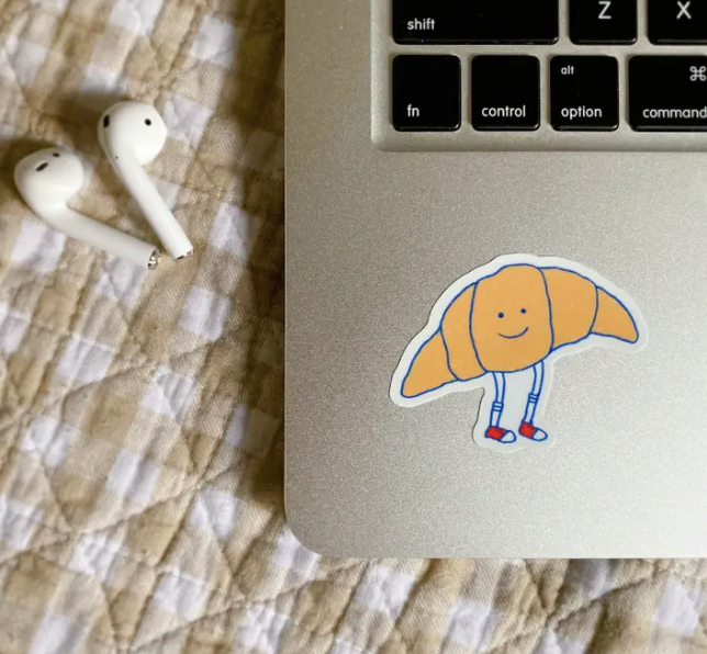Mr. Croissant Sticker