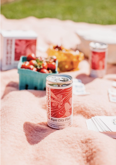 Rose City Fizz, Nonalcoholic Cocktail