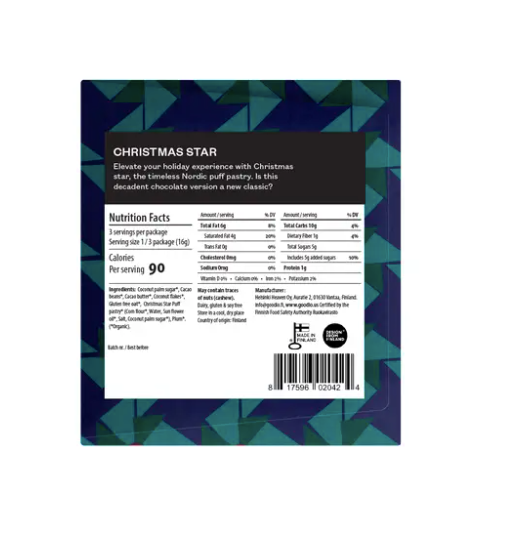 Christmas Star Chocolate Bar