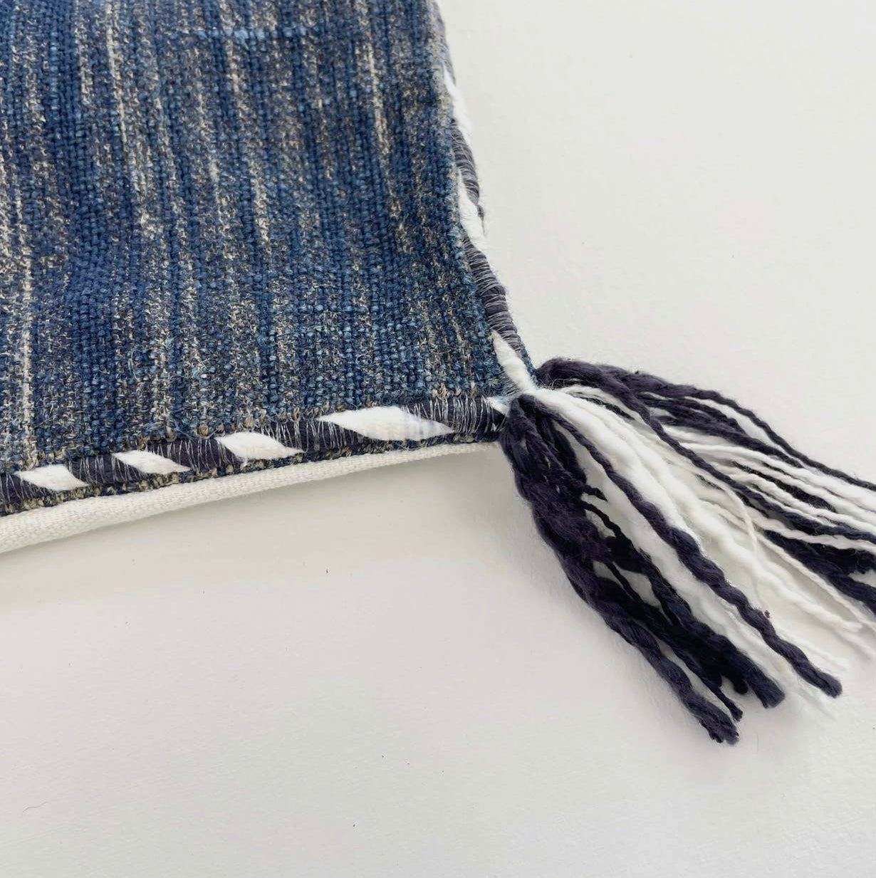 Hand Woven Linen Pillow, Indigo