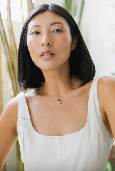 Mosaic Token Necklace - Oval