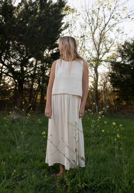 Catalina Skirt in Cream