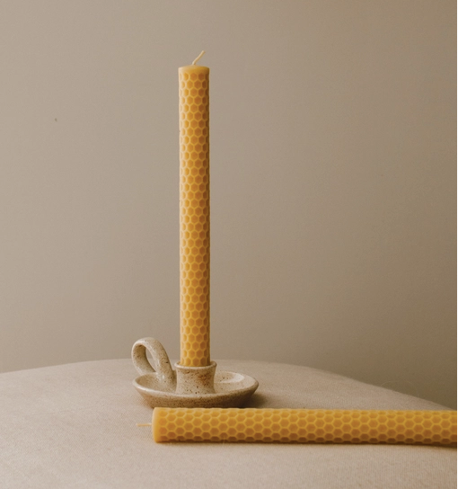 Honeycomb Beeswax Dinner Candles