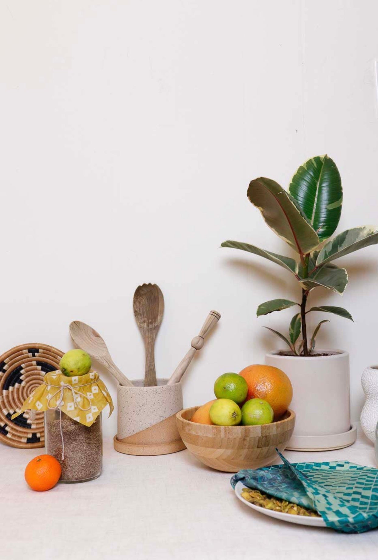 Beeswax Food Wrap, Block Print