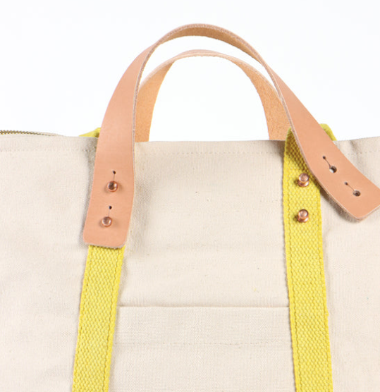 Small Zippered Tote in Earth