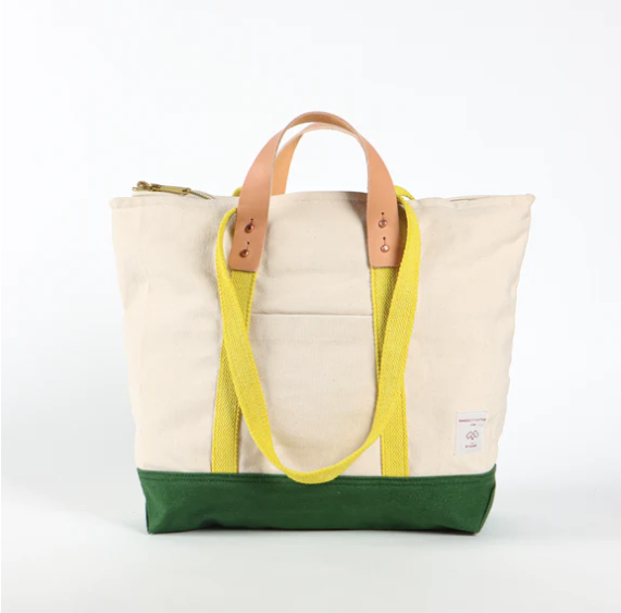 Small Zippered Tote in Earth