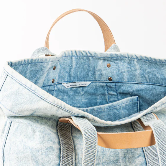 East West Tote in Acid Wash